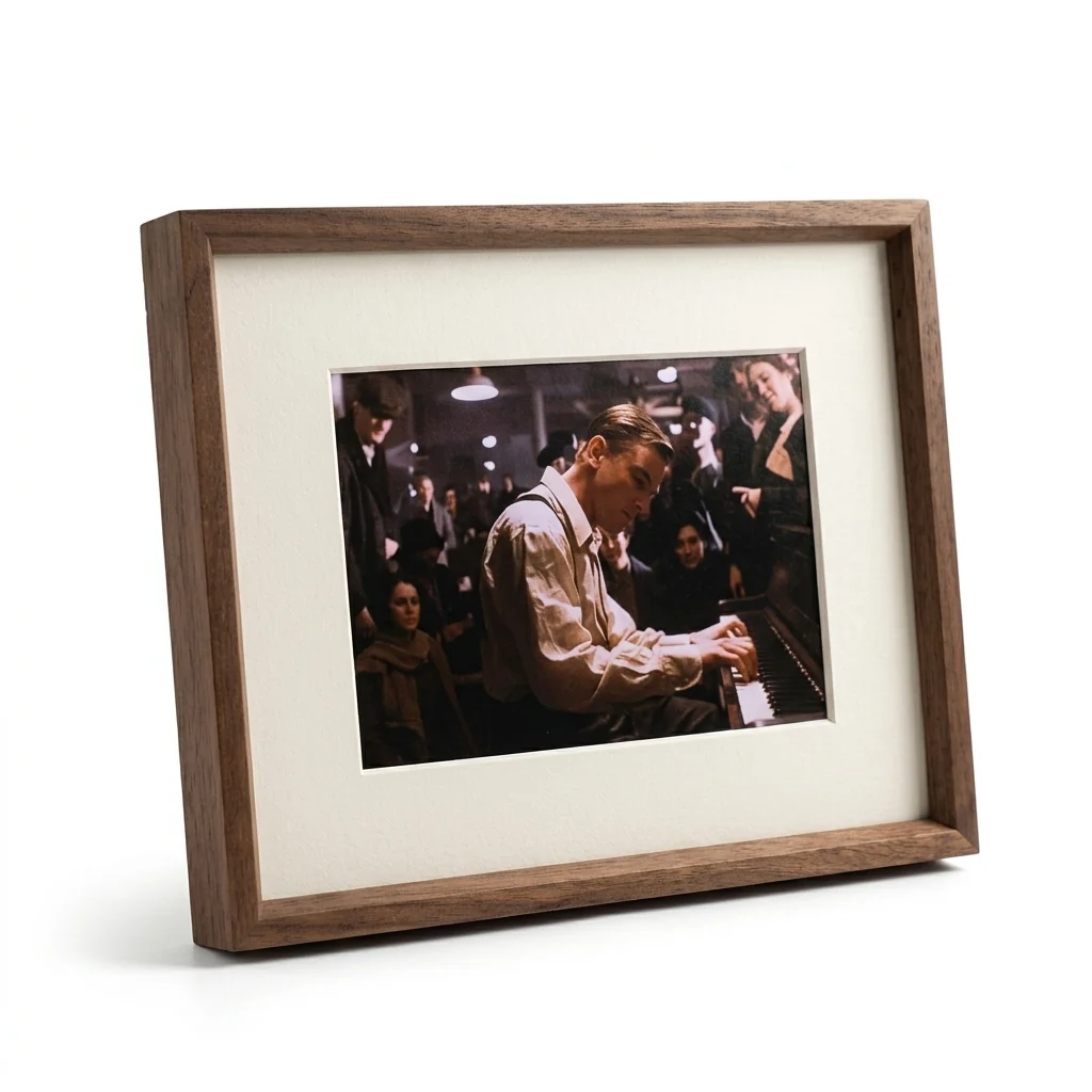 Durable Walnut Wood Picture Frame Solid Rich Natural Grain Convenient