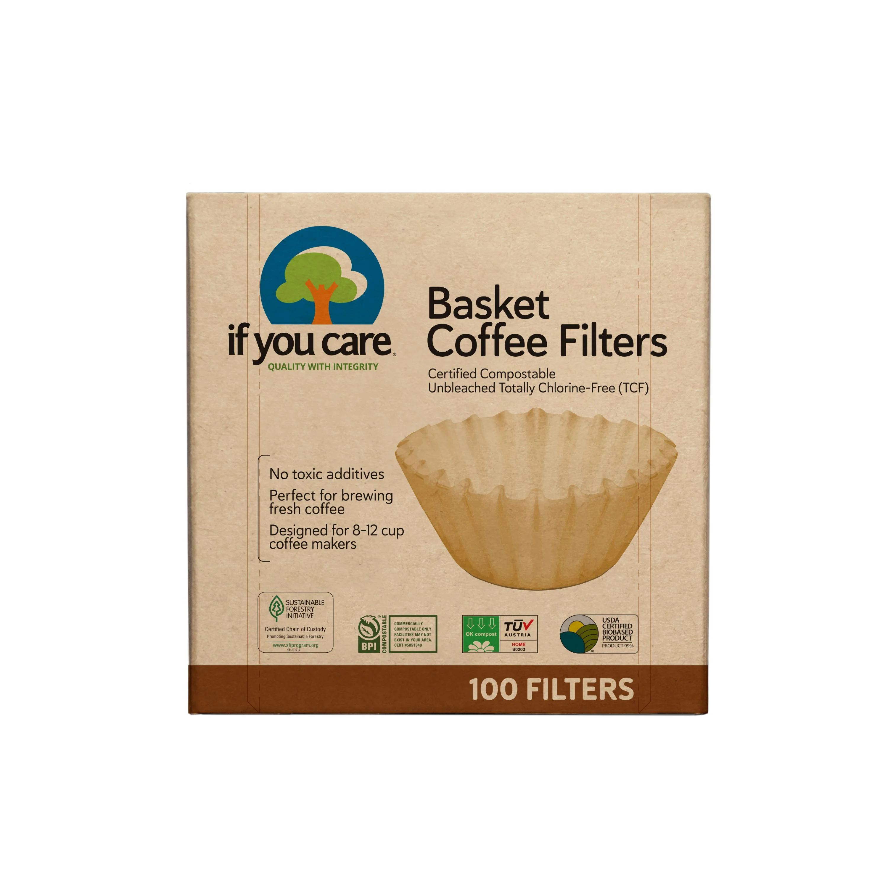 User-Friendly If You Care Coffee Filters - Basket Eco-Friendly