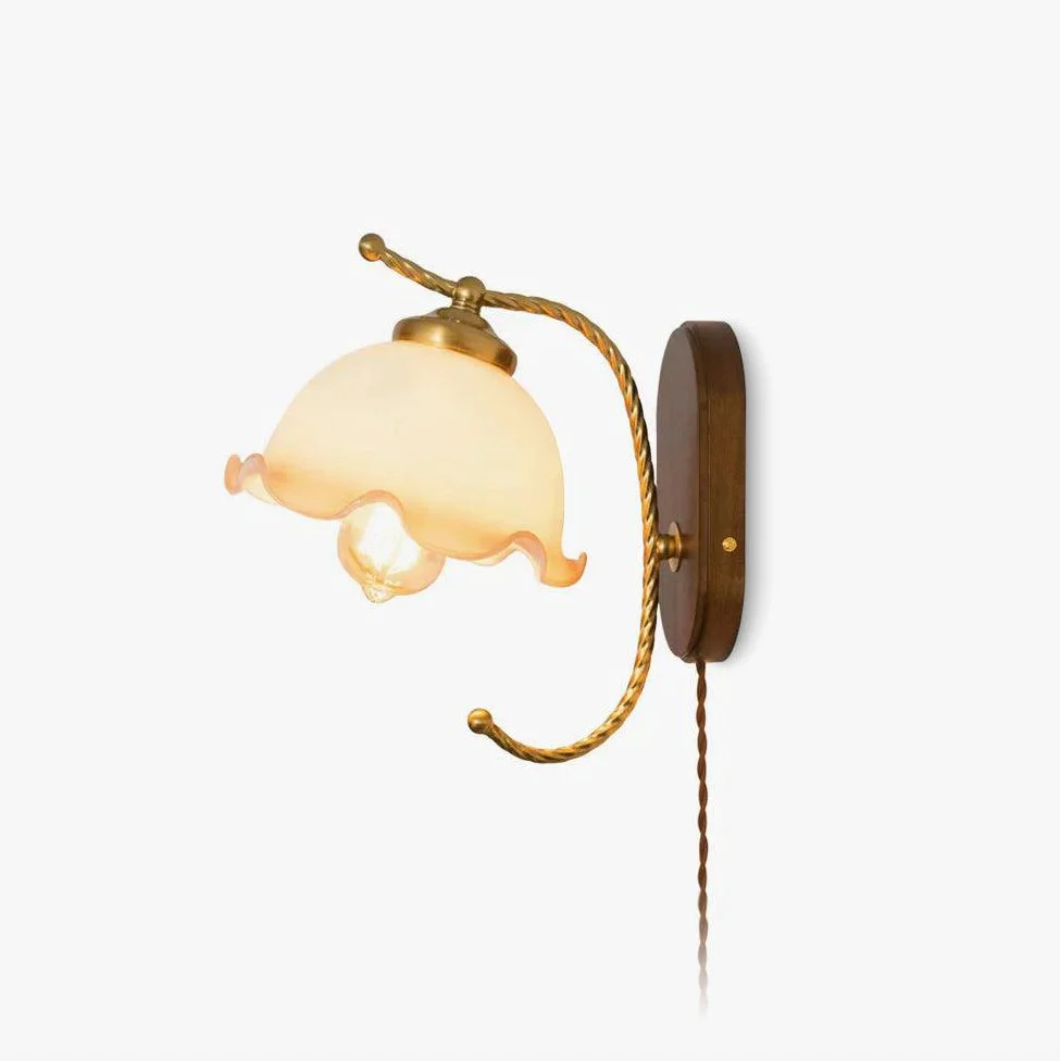 Smart Milky Flower Wall Light Traditional