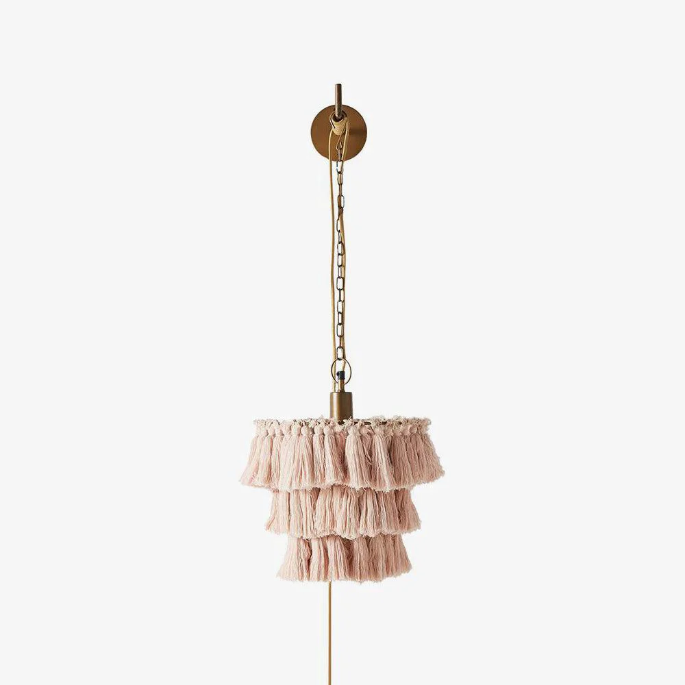 Selected Fela Tassel Wall Lamp Green