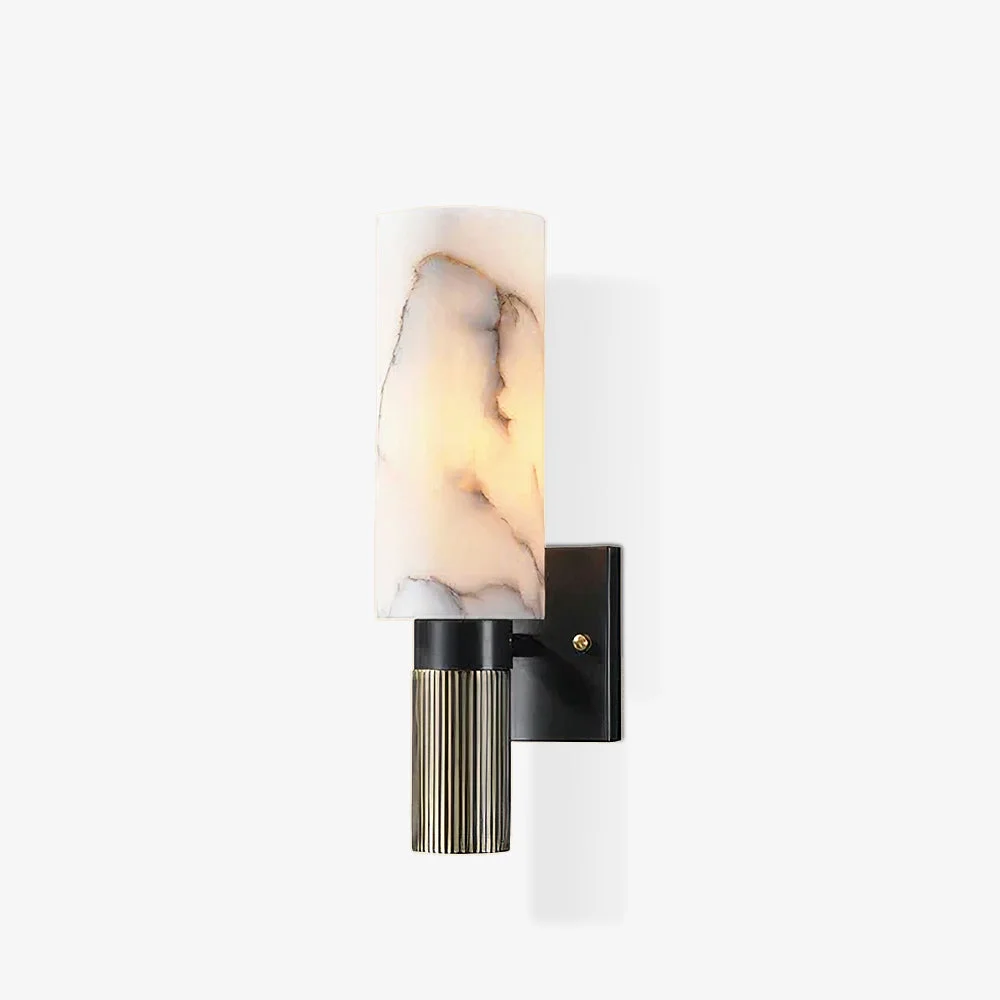 Traditional Torch Marble Sconce Fine