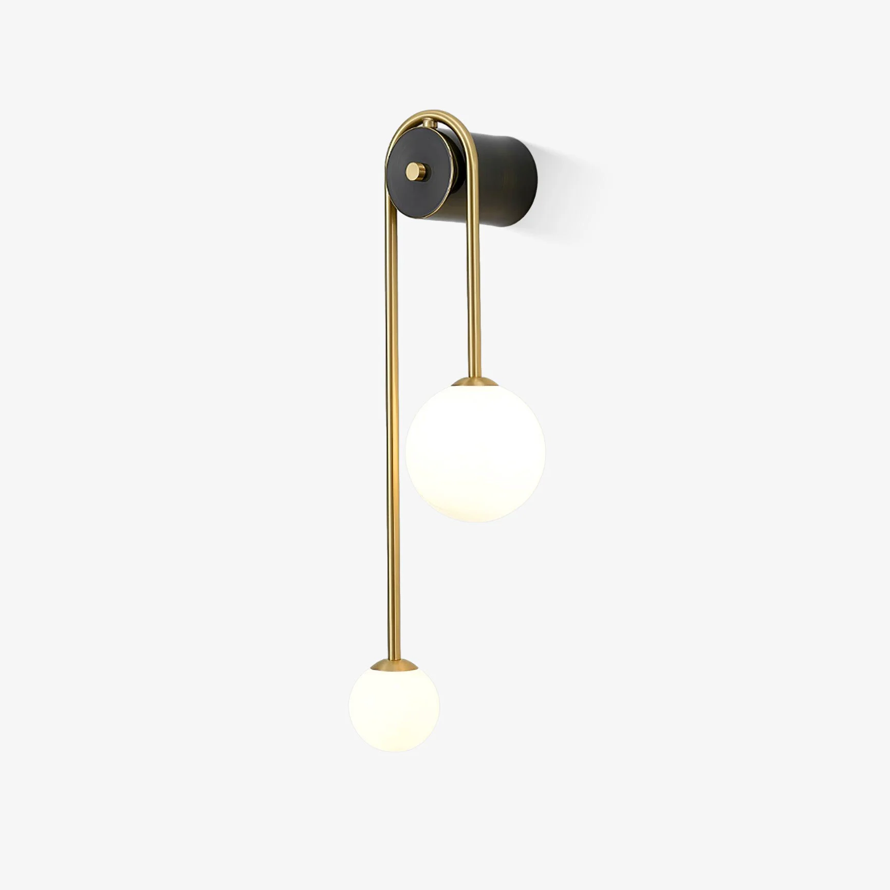 Reusable Brass Arc Wall Light Consistent