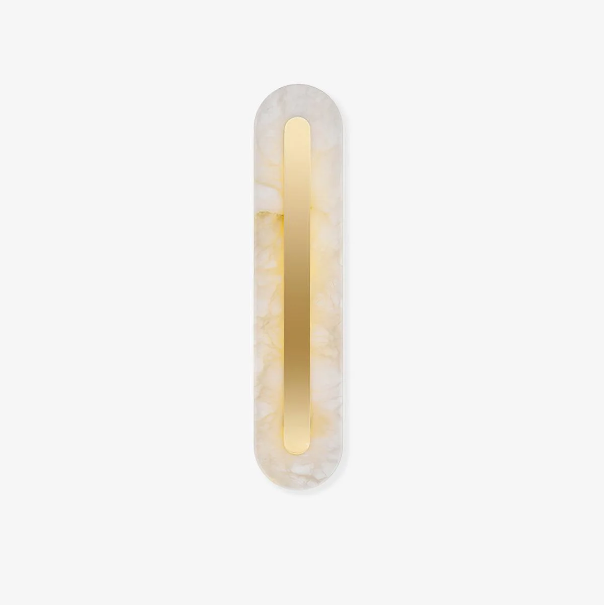 Contemporary Alabaster Rounded Wall Light Green