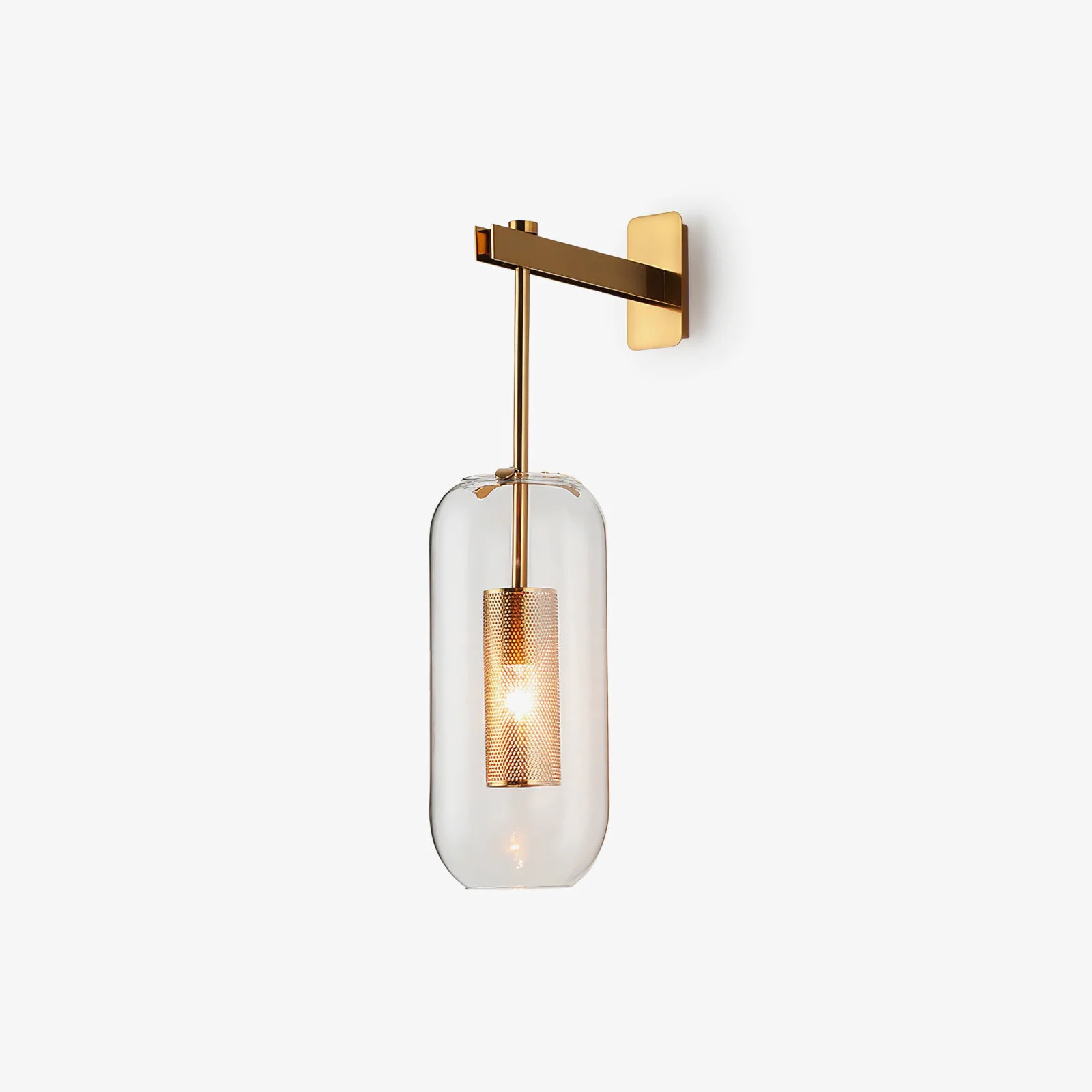 Contemporary Vadim Glass Wall Lamp Stylish