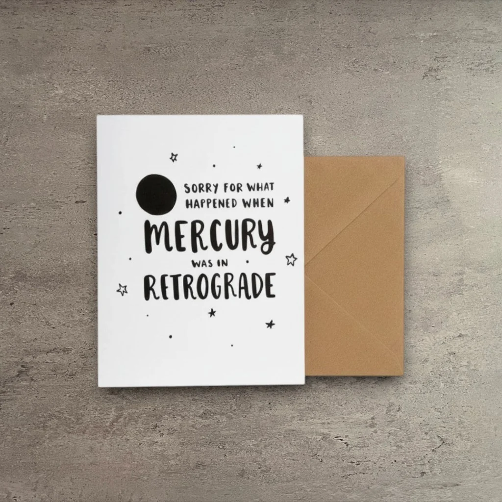 Smart Mercury Retrograde Card Reliable