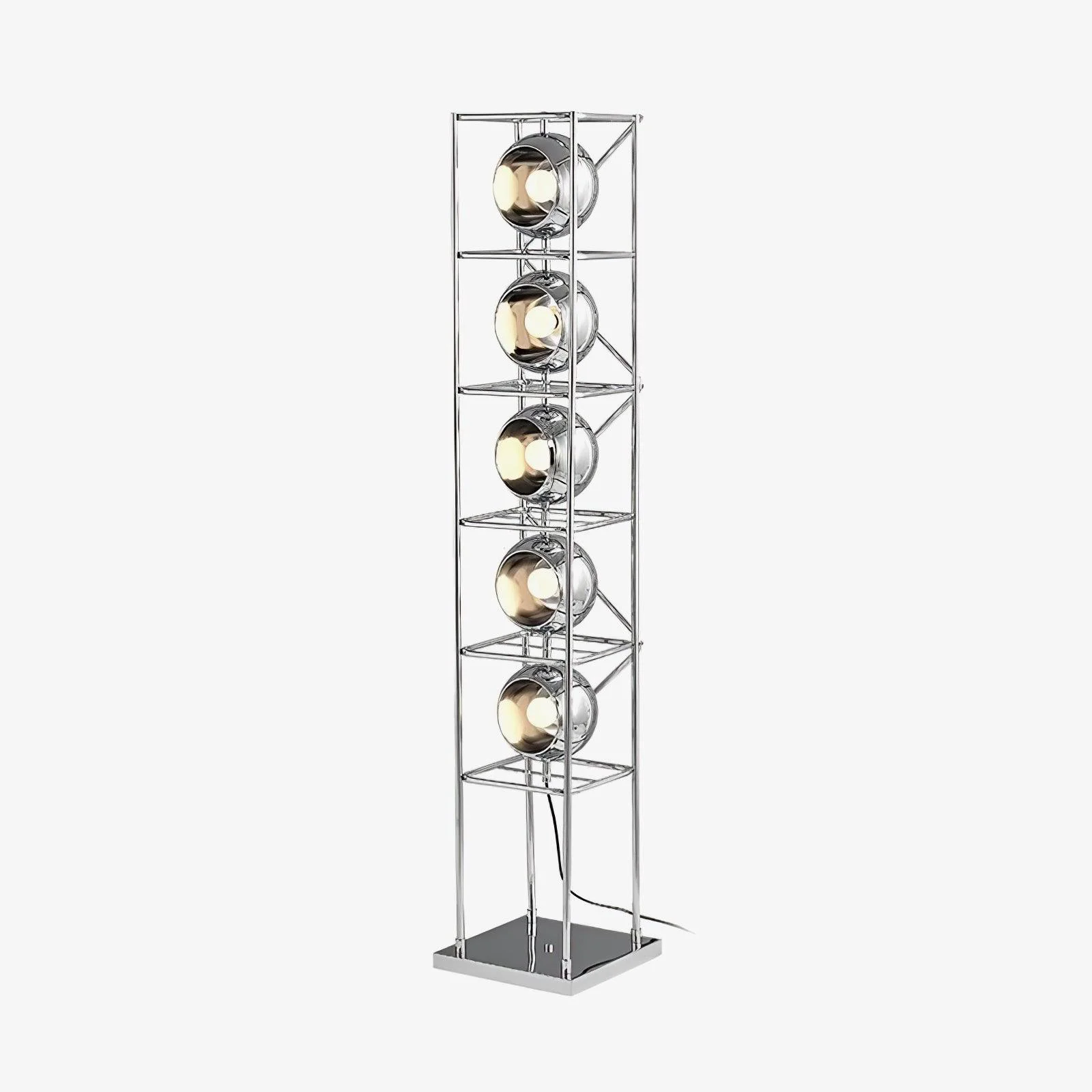 Modern Tower of Spheres Floor Lamp Organic