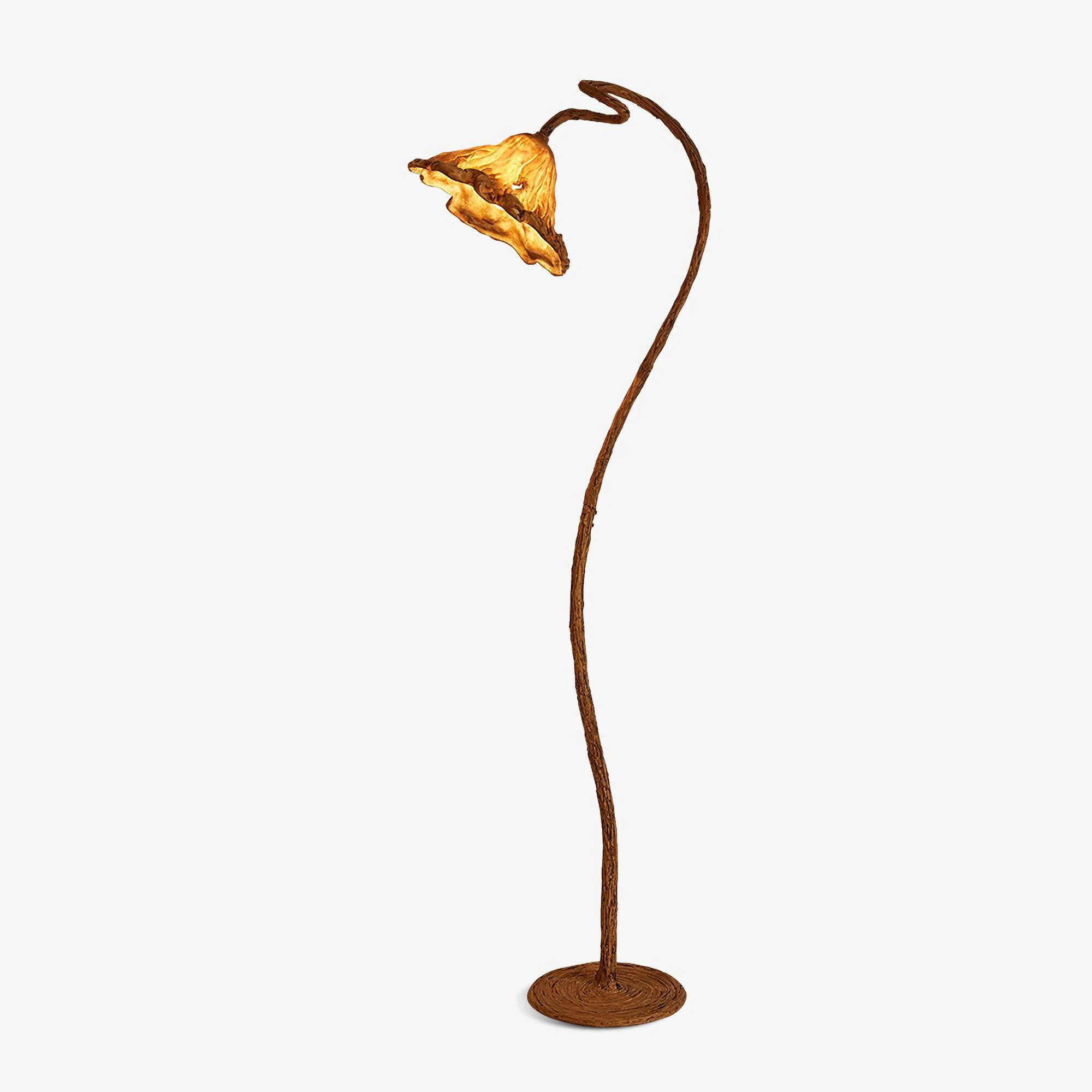 Artisan Artistic Lotus Leaf Floor Lamp Elegant