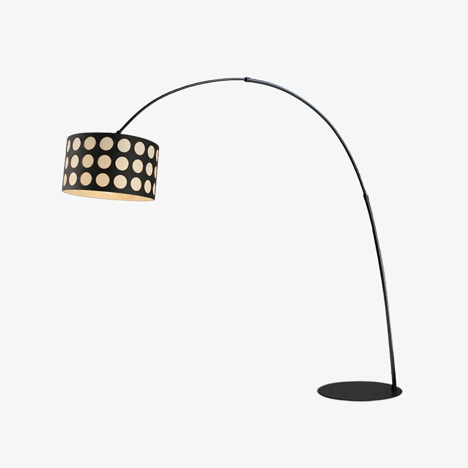 Elite Polka Arc Fabric Floor Lamp Easy-to-Use