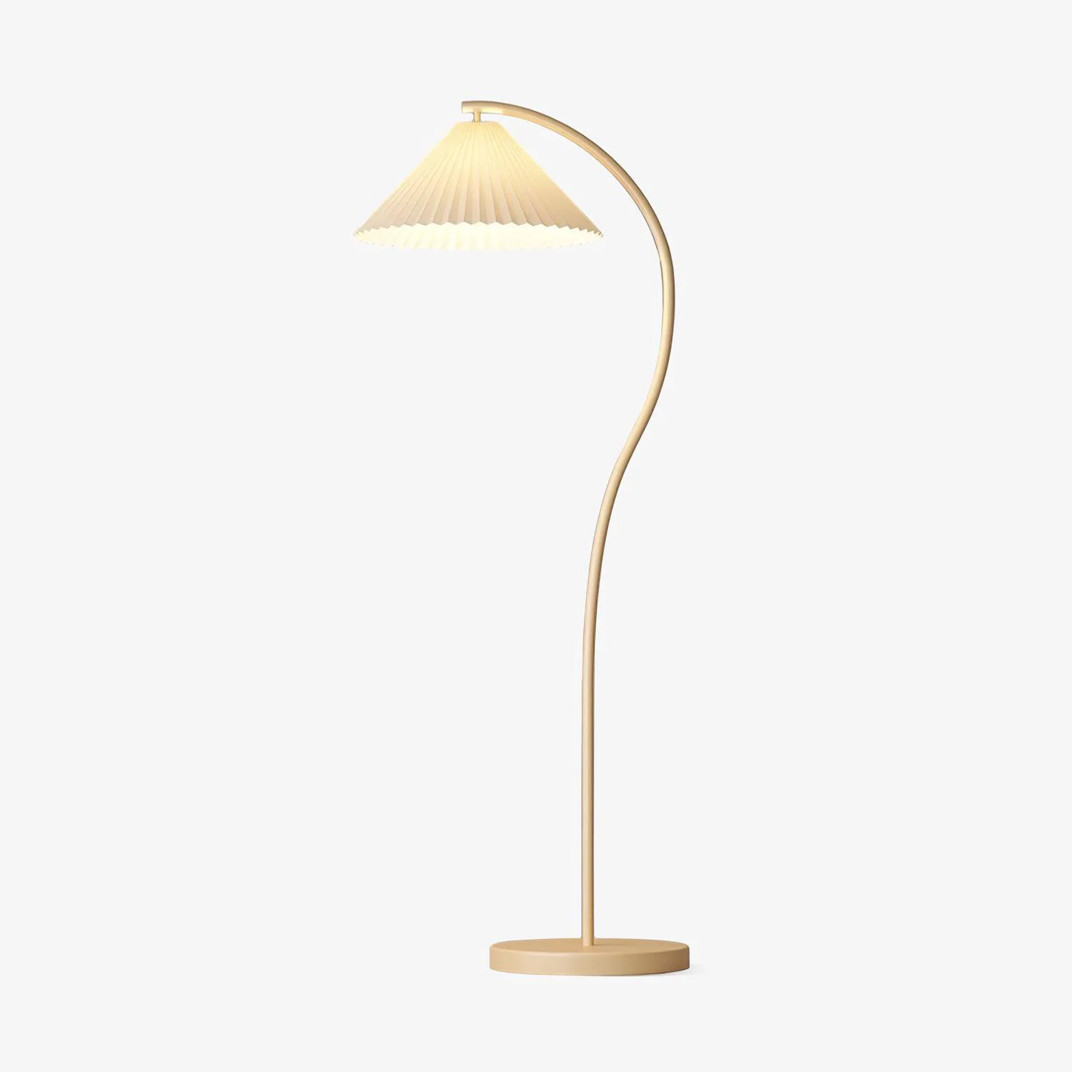 Healthy Crescini Pleated Floor Lamp Excellent