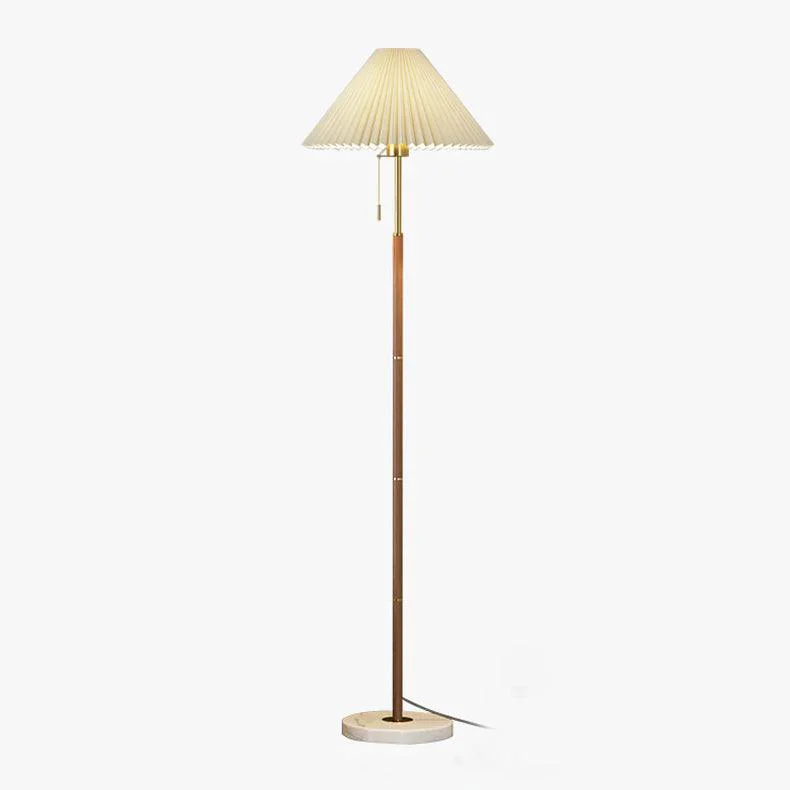 Environmentally Friendly Vintage Pleated Floor Lamp Recyclable