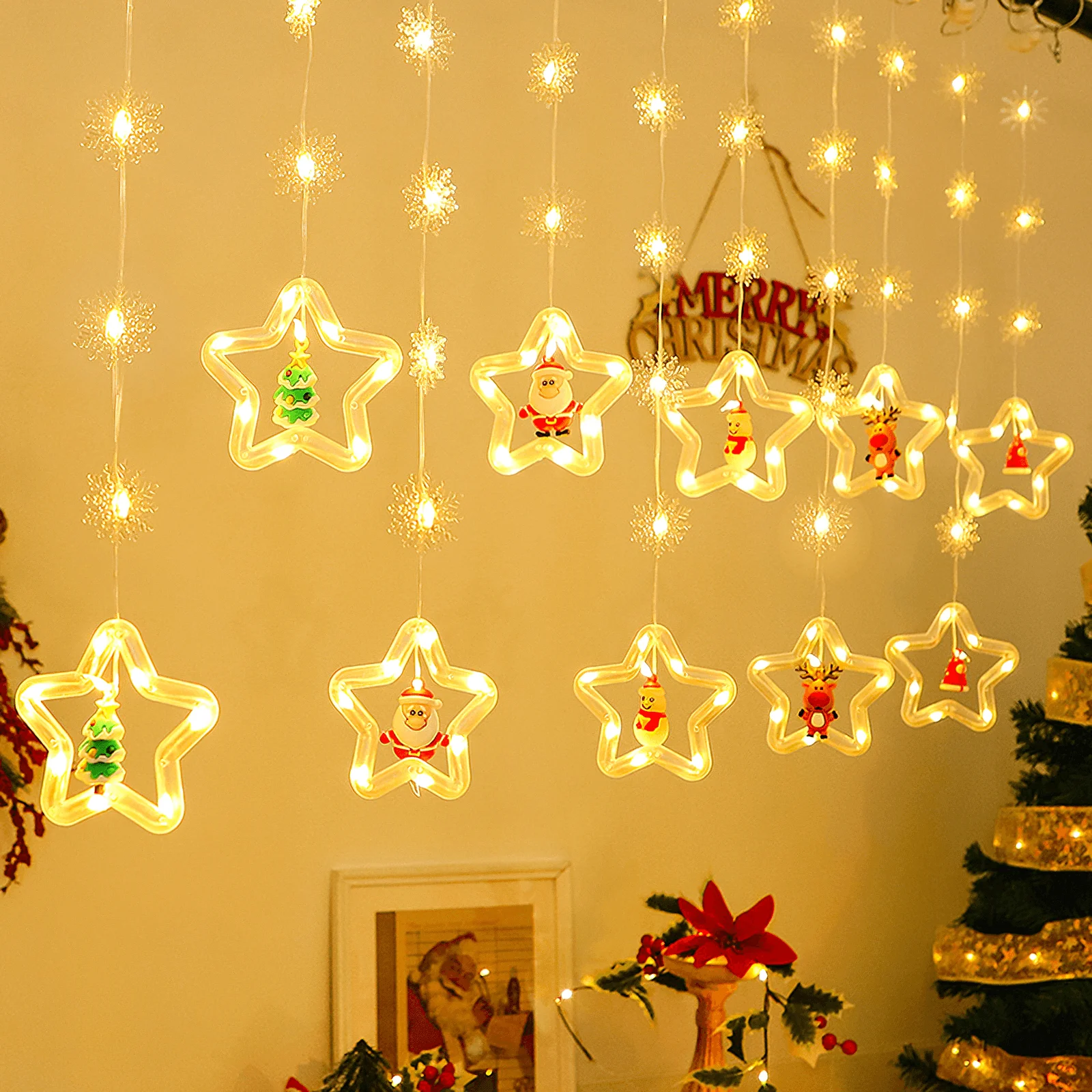 High-Quality Christmas LED Decor String Lights Natural