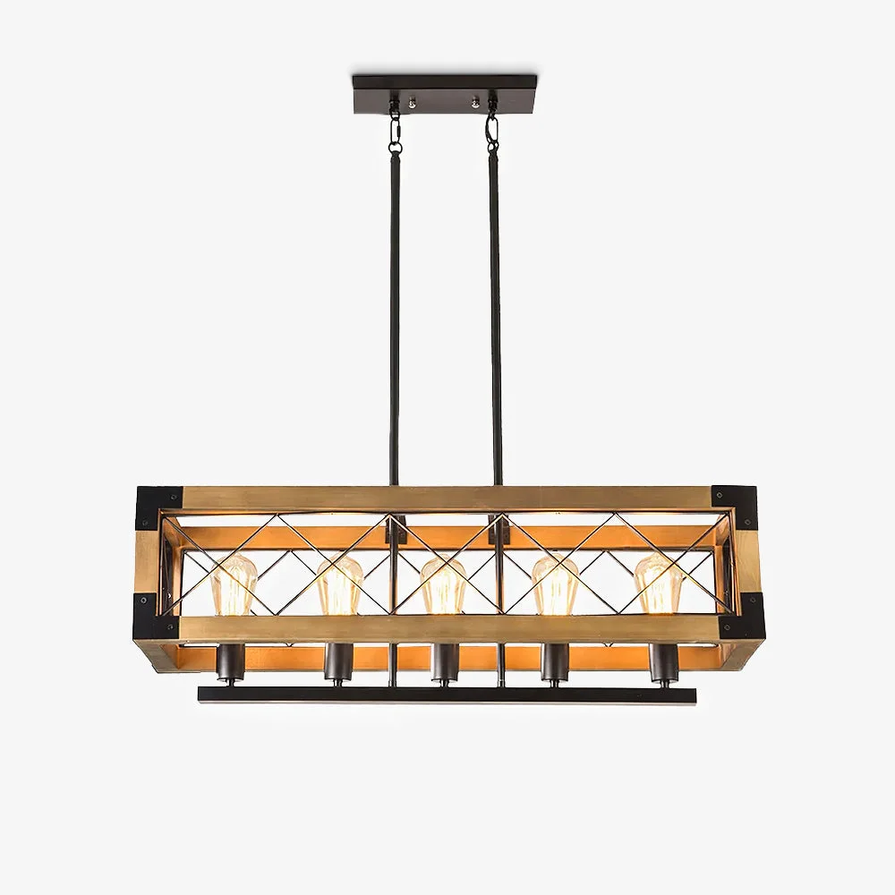Minimalist Kitchen Island Rectangle Chandelier Trusted