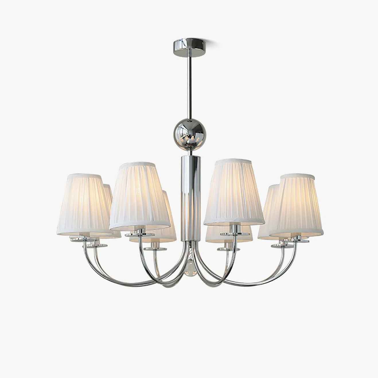 Original Design Simplicity Chrome Chandelier Crafted