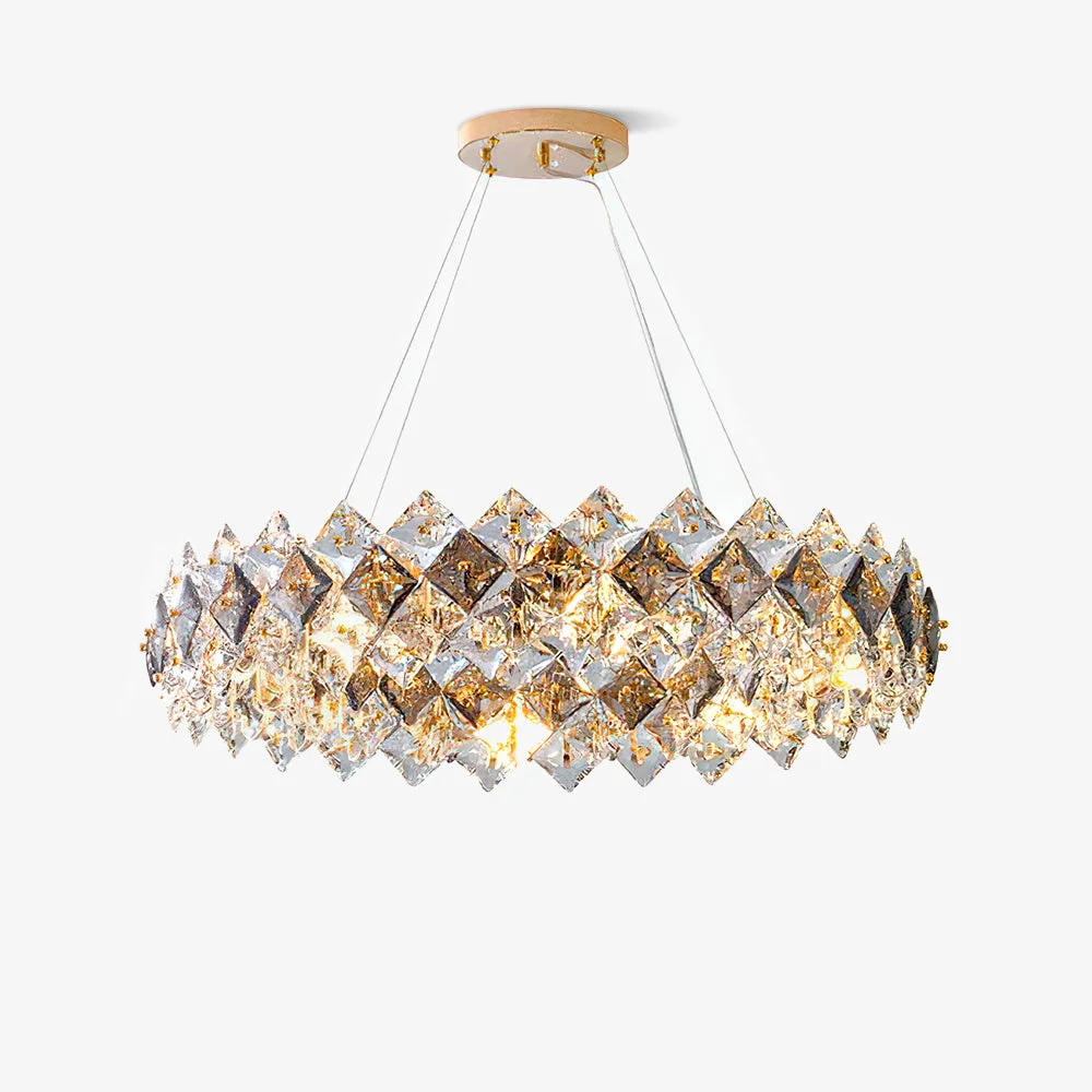Classic Scale Crystal Round Chandelier Fine Crafted