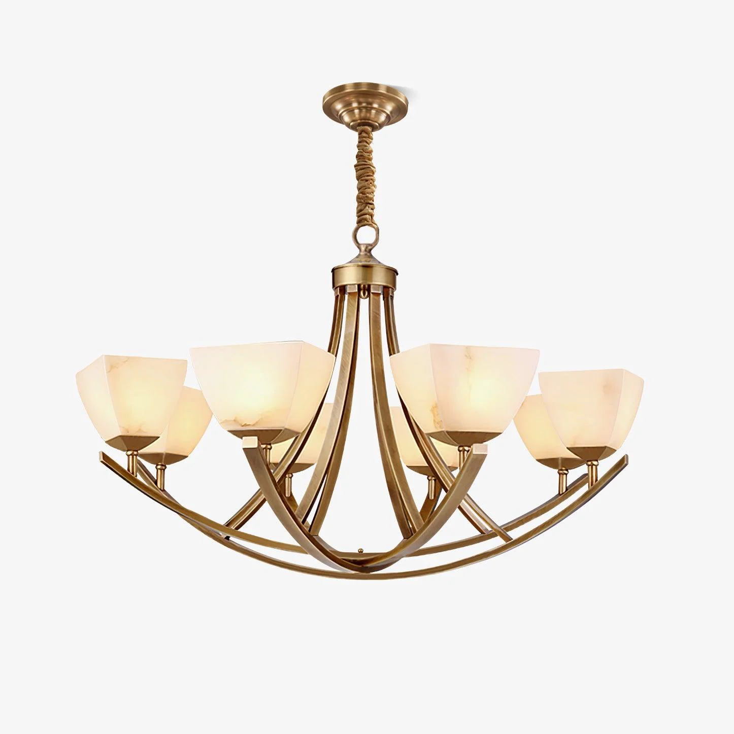 Trendy Dover Brass Chandelier Genuine