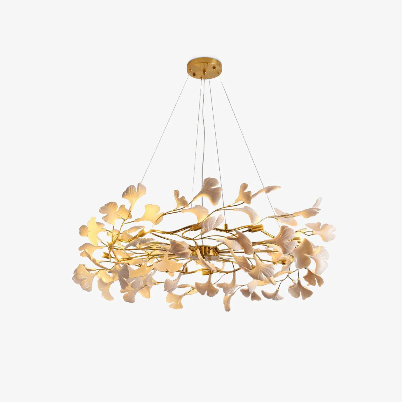 Fine Gingko Chandelier P Enhanced