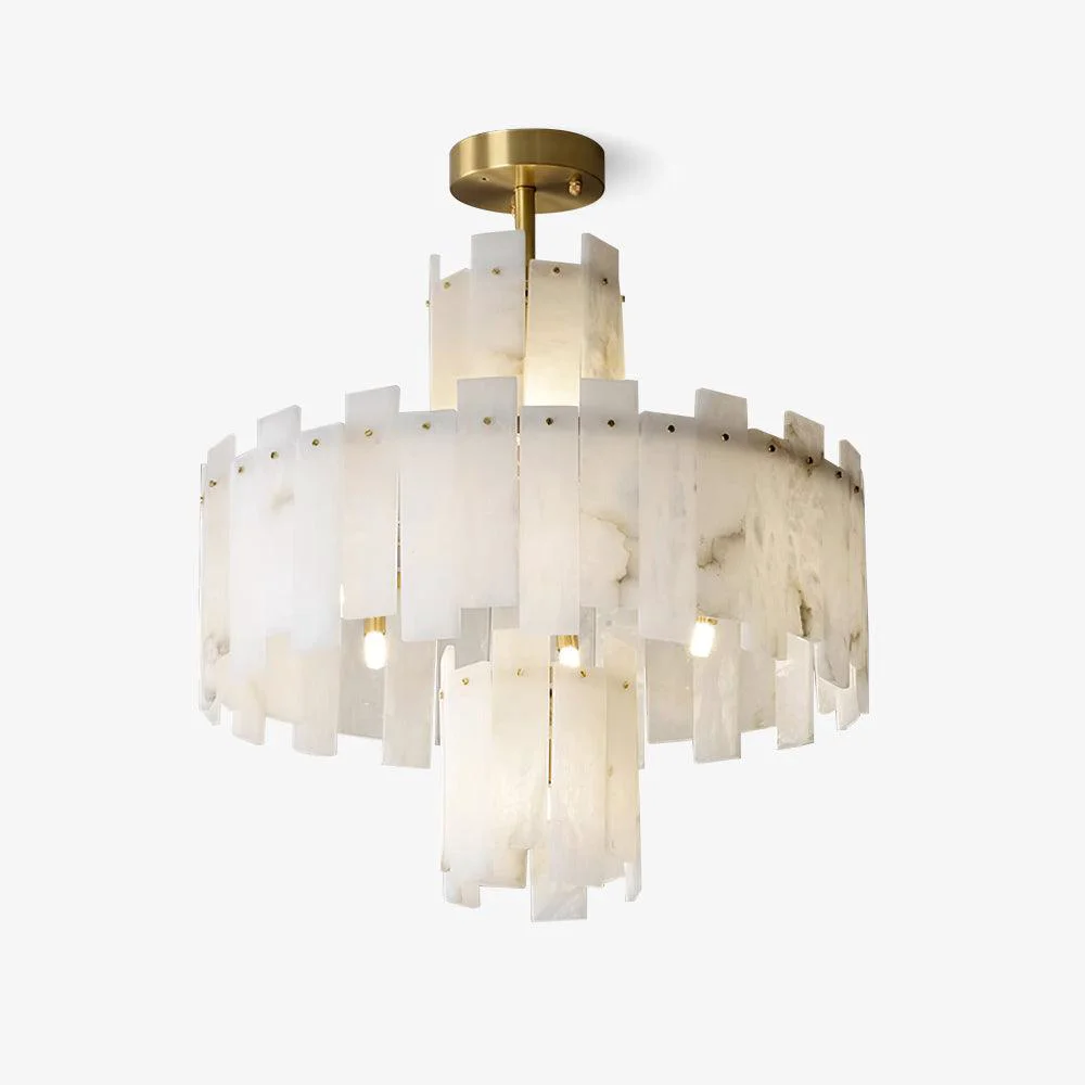 Soft Regina Alabaster Chandelier Comfortable