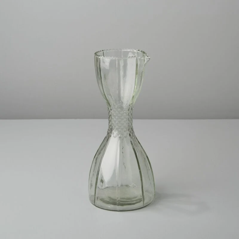 Trendy Ruffle Glass Bell Carafe Fine Crafted