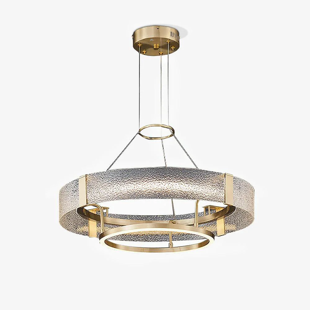 Unique Ripple Glass Chandelier Luxury