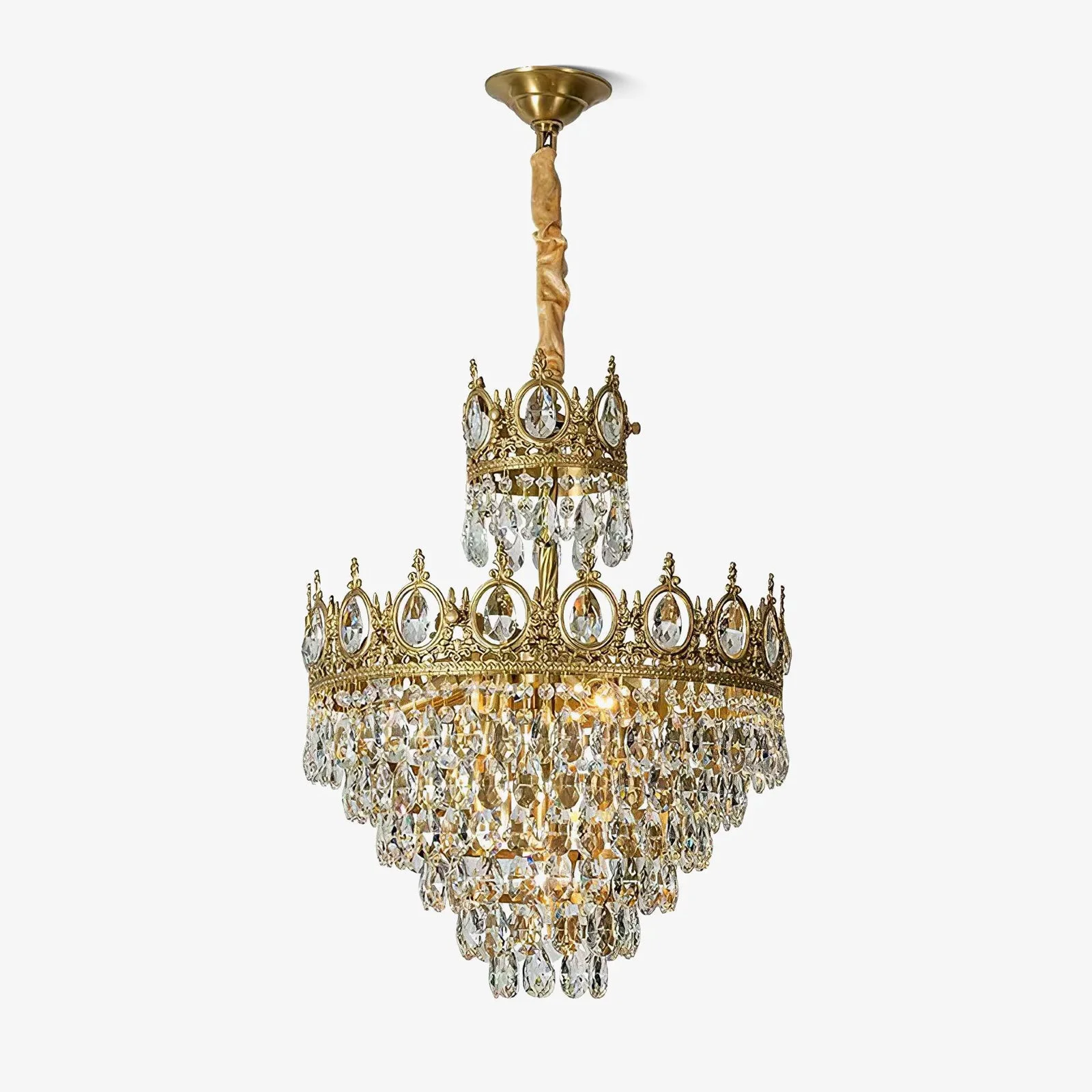 Organic Vintage Crystal Chandelier Modern