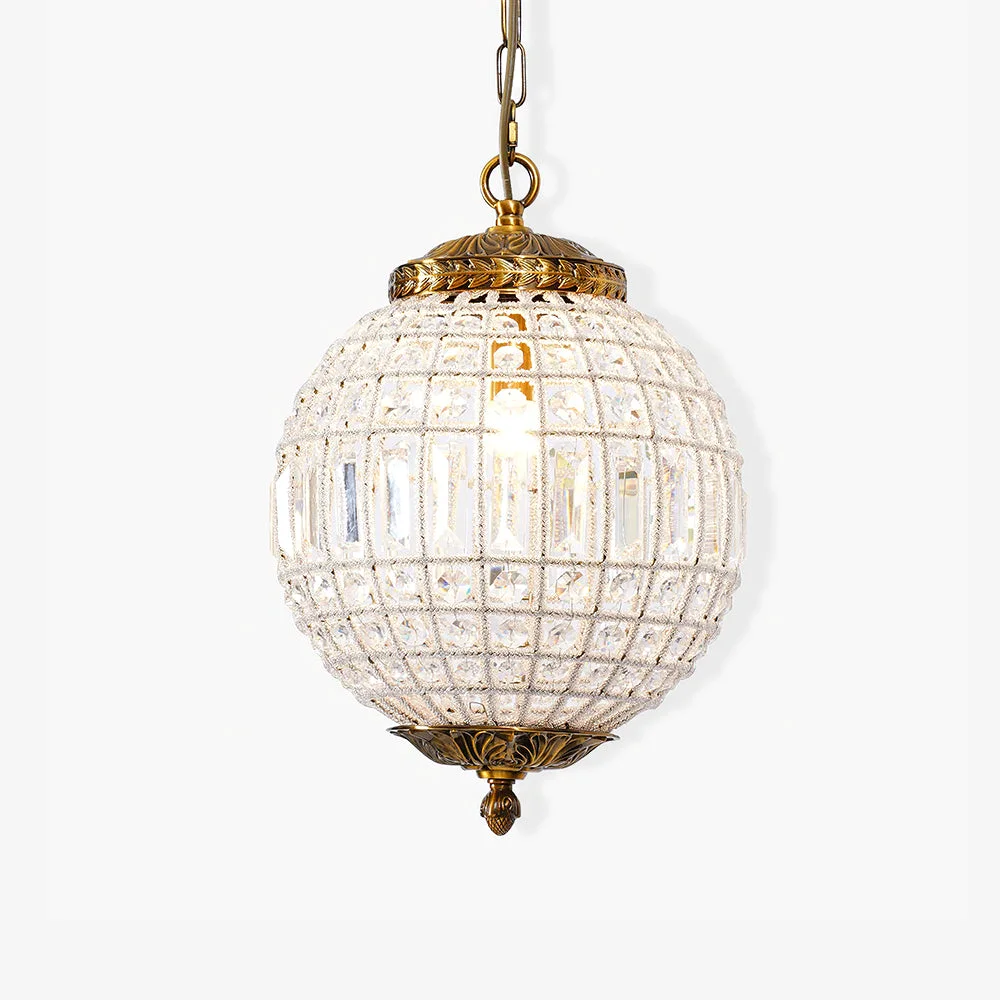 Expertly Made Traditional Gold Globe Chandelier Excellent
