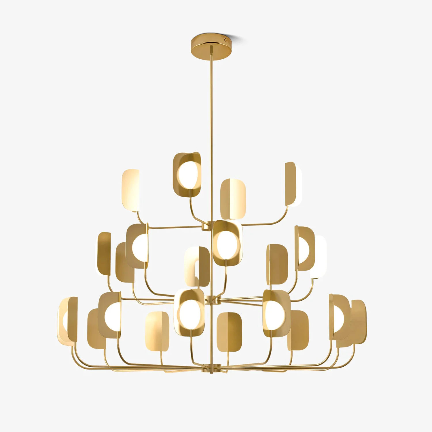Crafted LEAF Chandelier Functional