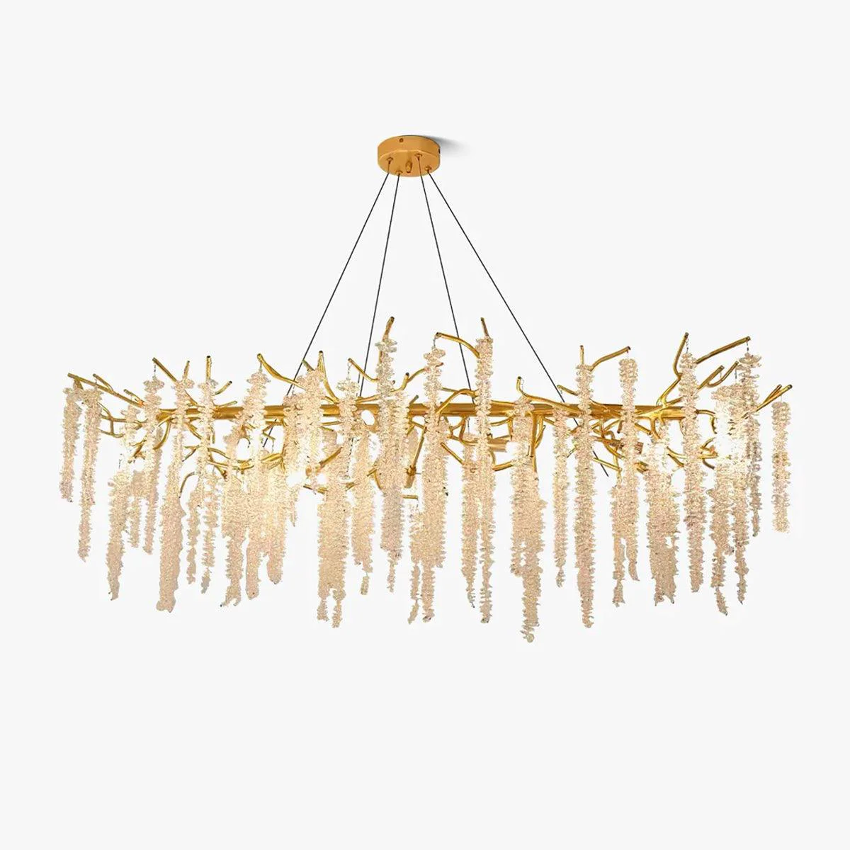 Reliable Wisteria Flower Crystal Chandelier Breathable