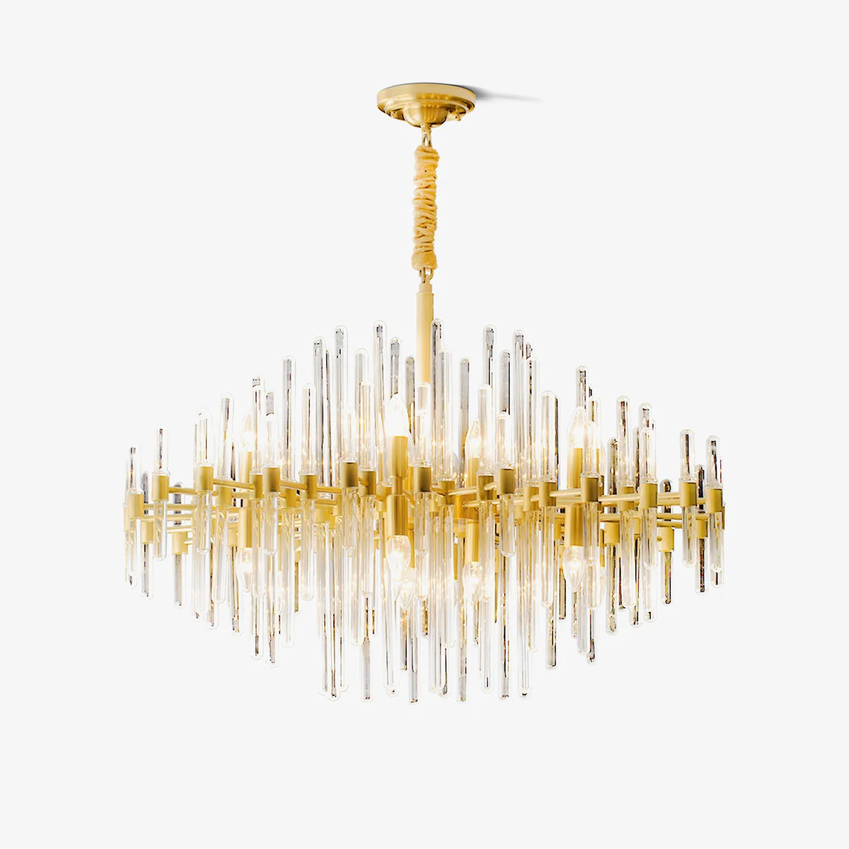 User-Friendly Vintage Antique Brass Chandelier Excellent