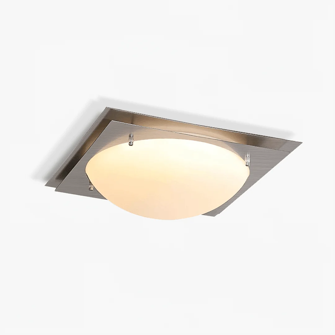 Breathable Edged Glass Ceiling Lamp Innovative