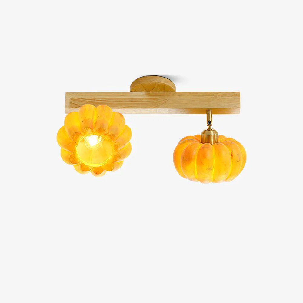 Soft Pumpkin Multi Head Ceiling Lamp Secure