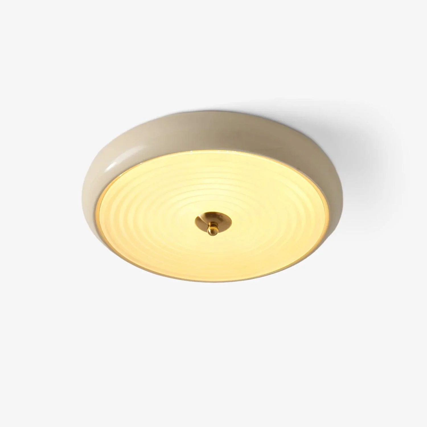 Minimalist Ripple Cream Ceiling Lamp Reusable