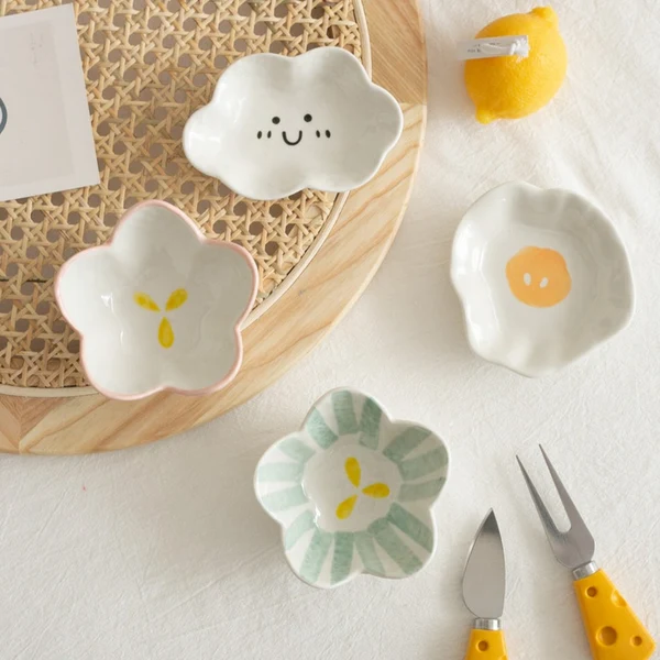 Relaxed Hand-Painted Sauce Dish Practical