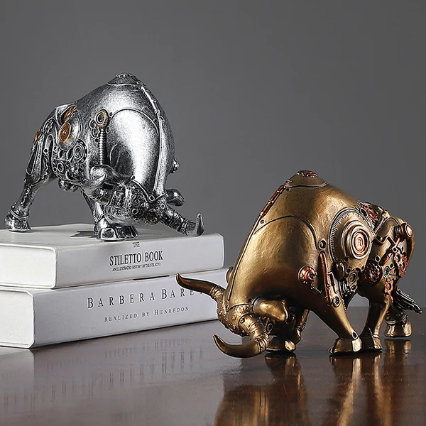 Official Bull Decorative Figurine Green