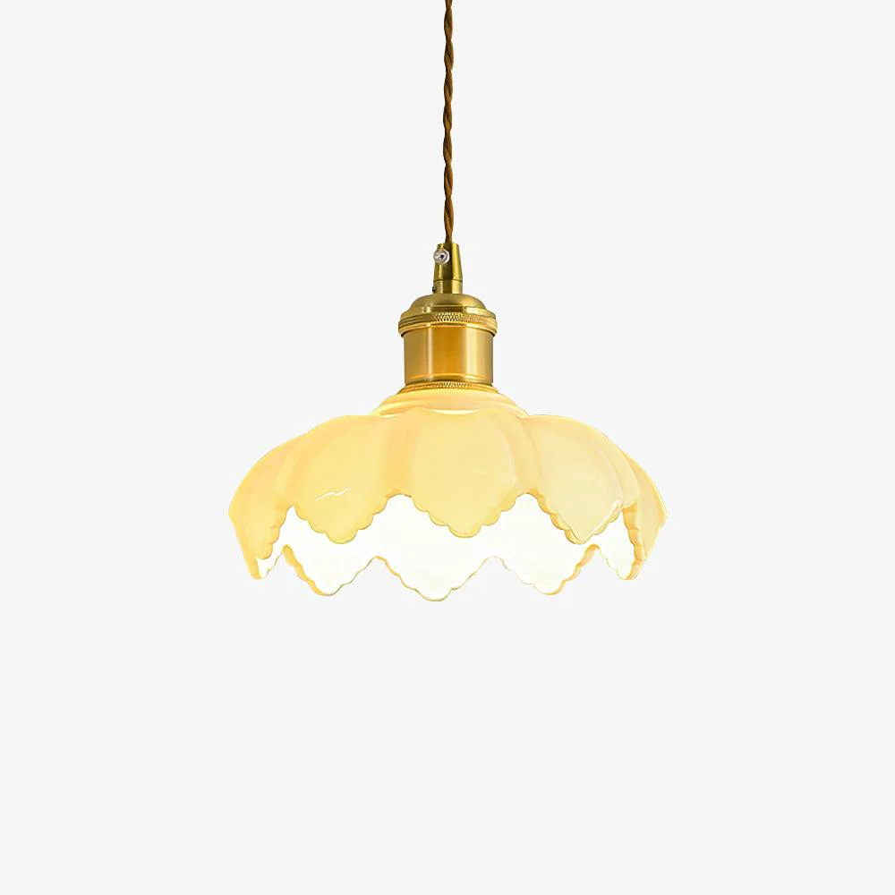 Recyclable French Petal Pendant Light Powerful