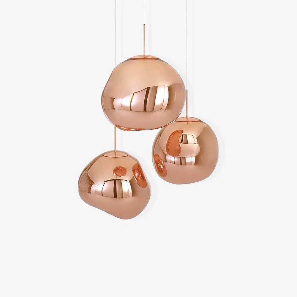 Artisan Multi Lava Round Pendant Lamp Refined