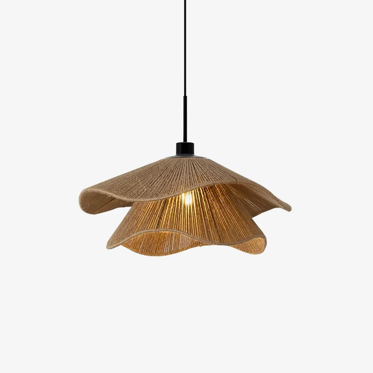 Optimized Handmade Straw Hat Pendant Lamp Lightweight