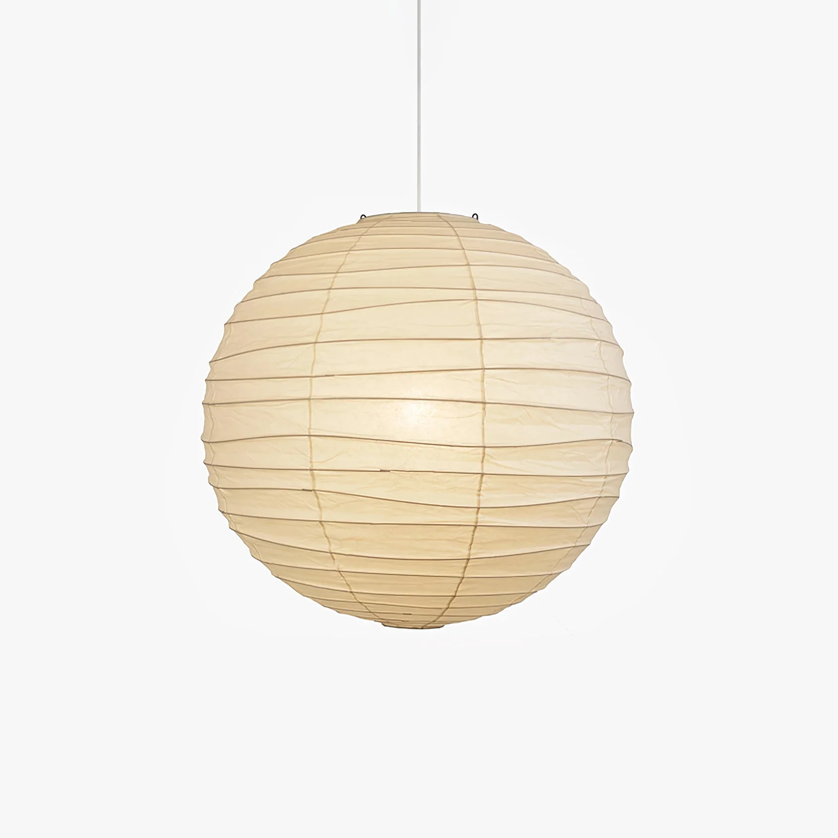 Contemporary Washi Paper Pendant Lamp Smooth