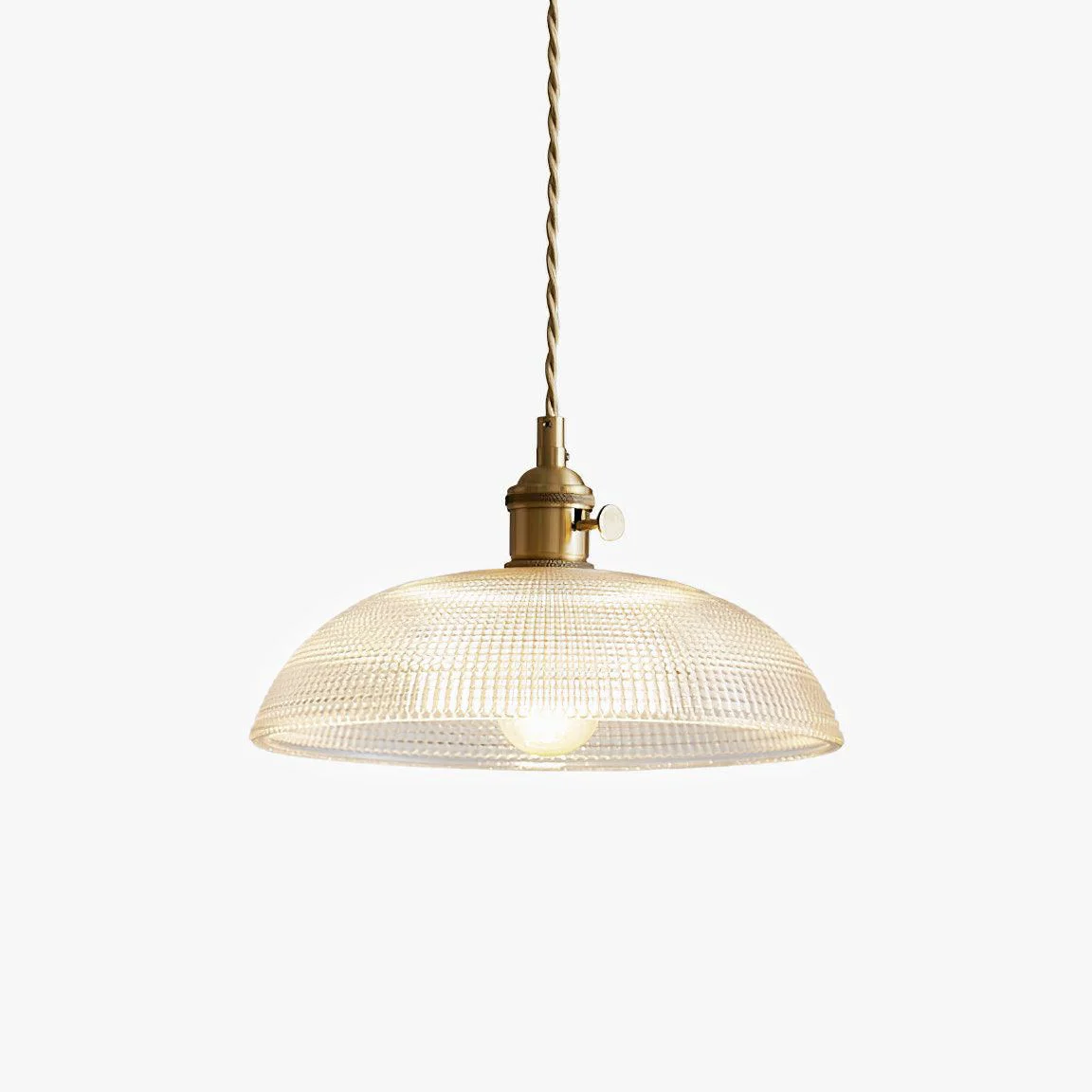 Eco-Friendly Ribbed Spiral Pendant Light Next-Generation
