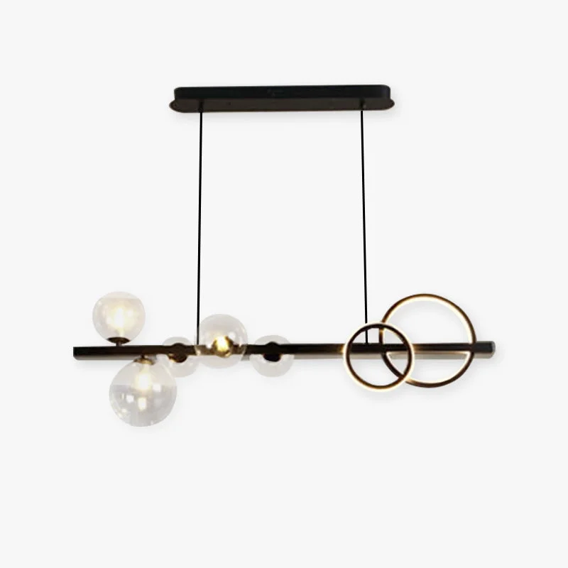 Classic Valentina Pendant Light Bubble Circle Modern Metal Black Gold Bedroom High-End