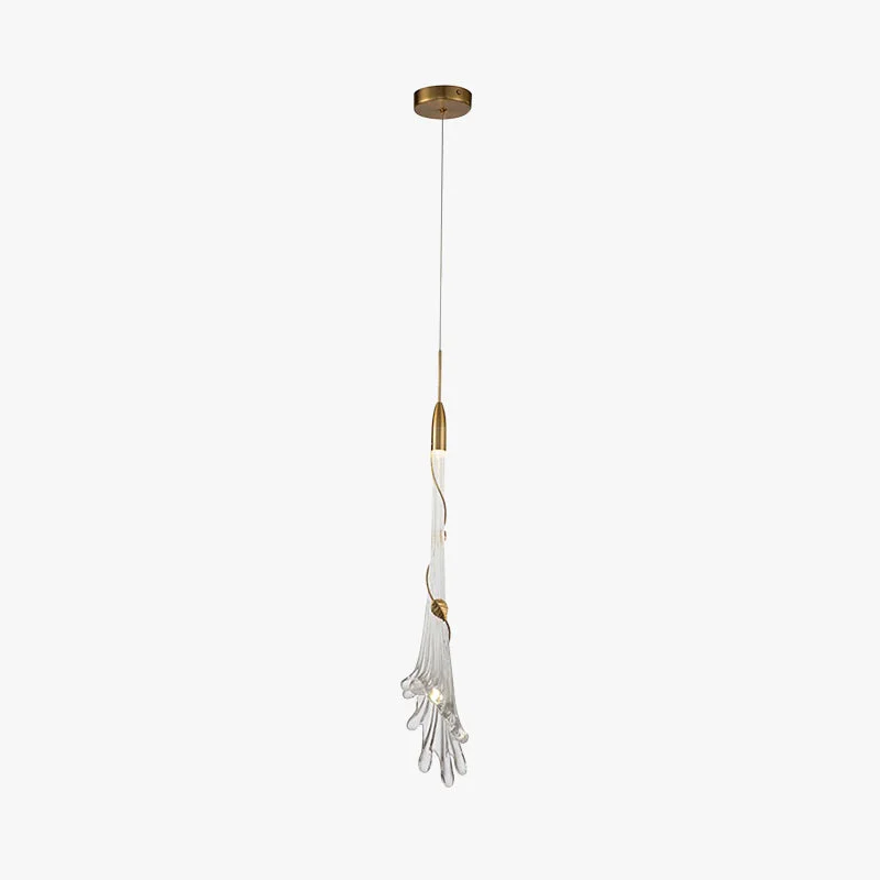 Excellent Sanna Elegant Flower Metal Glass Pendant Light Bedroom Superior