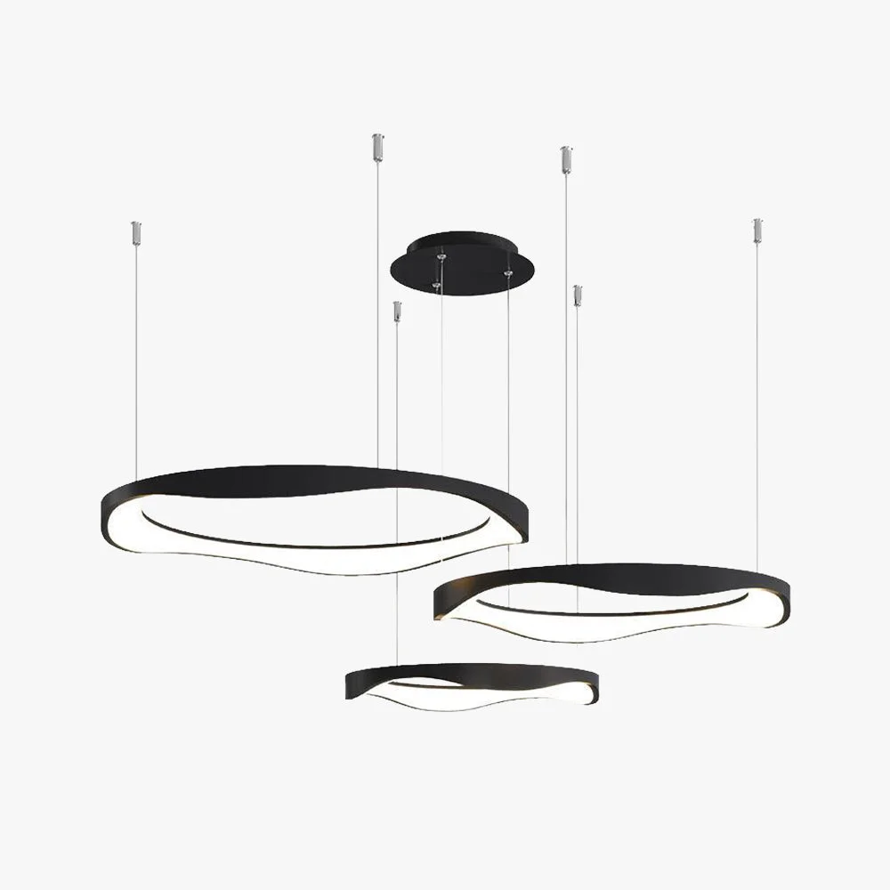 Arisha Pendant Light Rond Modern Light Color Switchable Black White Dining Room Trendy