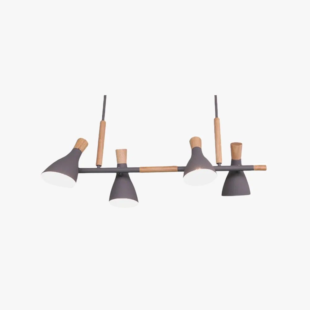 Next-Generation Morandi Nordic Multi Rope Wood Pendant Light White Green Gray