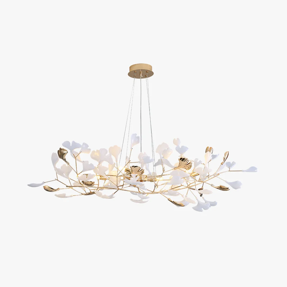 Outstanding Ophelia Modern Petal Shaped Metal Ceramic Chandelier Dining Room Optimized