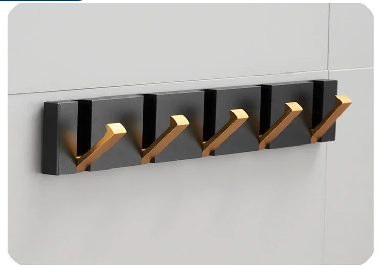 Secure Folding Aluminium Robe Towel Hooks Breathable