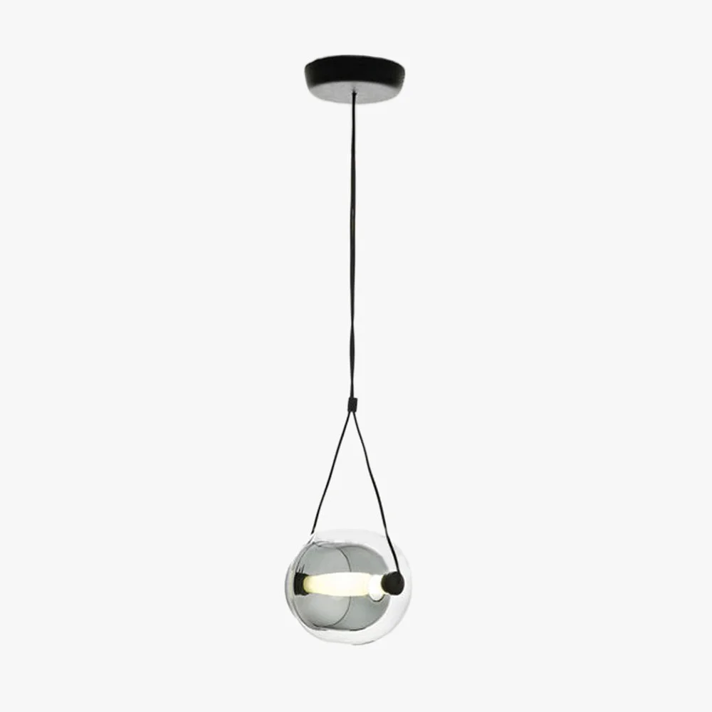 Official Hailie Modern Bubble Glass Pendant Light Blue Yellow Pink Smoky Gray White Clear Fast