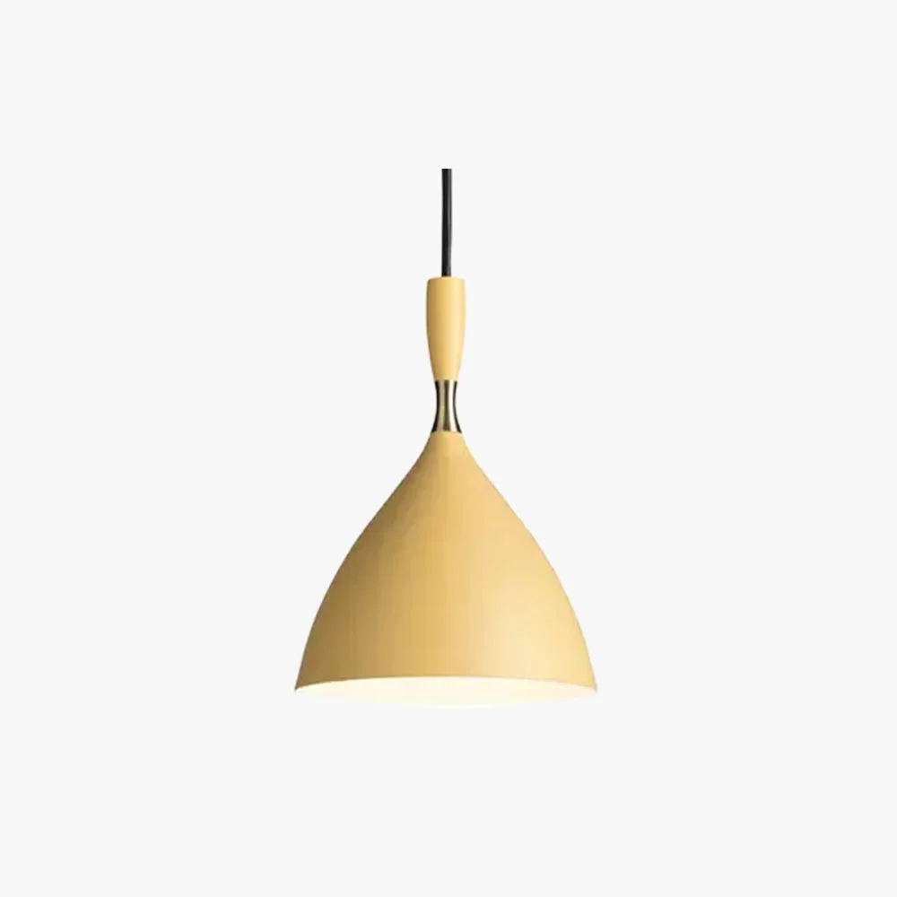 Exceptional Morandi Metal Colorful Single Pendant Light Bedroom Living Room Practical