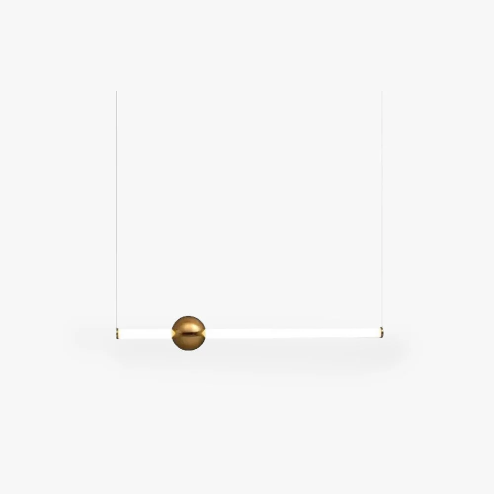 Specialty Edge Modern Linear Metal Pendant Light White Gold Powerful