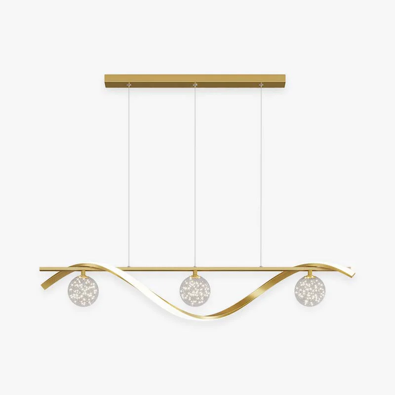 Soft Pendant Light Black Gold Kitchen Living Room Relaxed