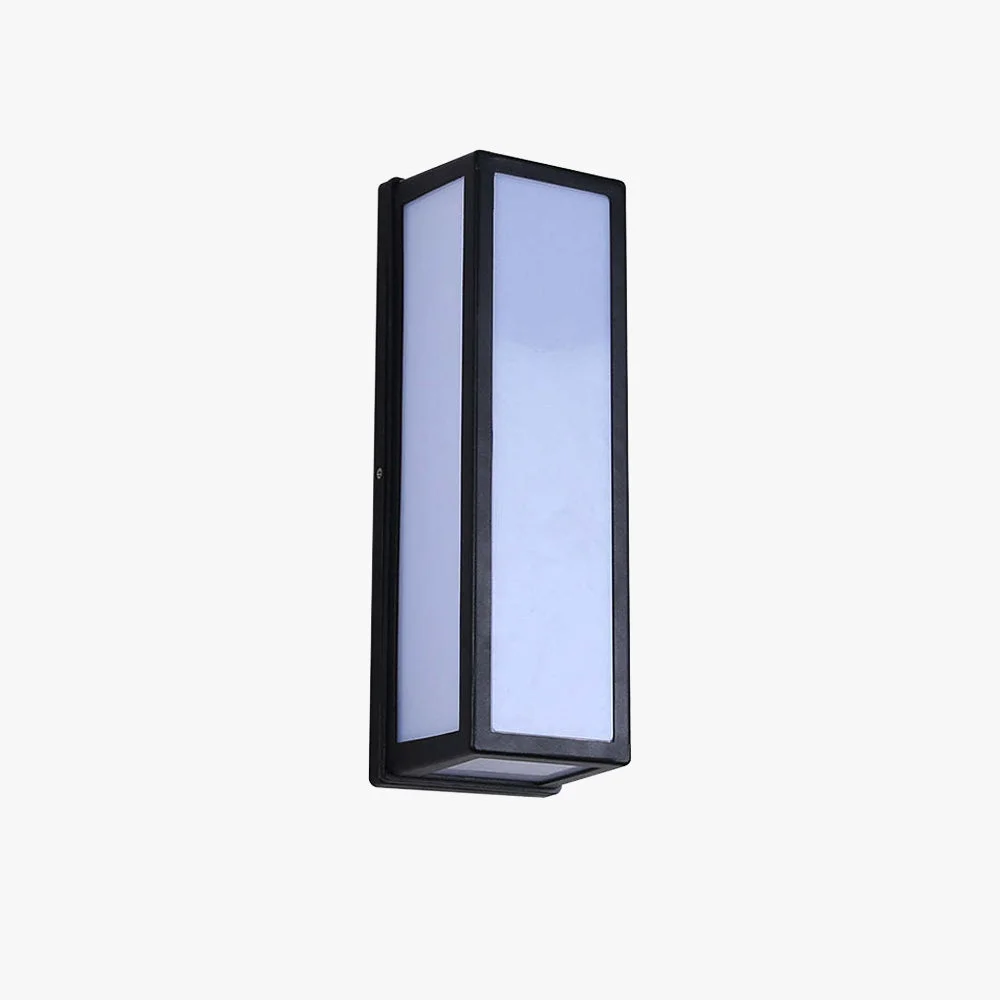 Sophisticated Orr Modern Waterproof Metal Cross Outdoor Wall Lamp Black Dependable