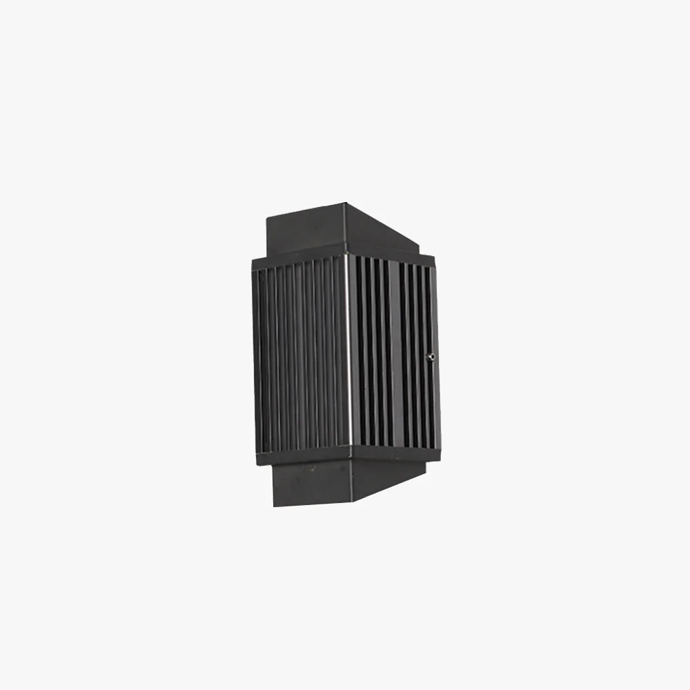 Effective Orr Modern Round Rectangular Metal Acrylic Outdoor Wall Lamp Black Long-Lasting